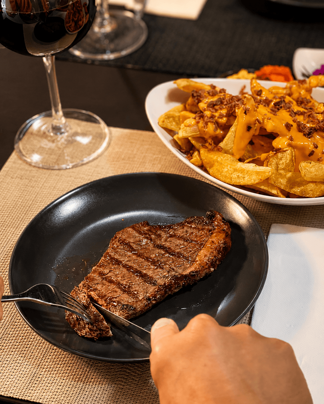 Picanha Angus grelhada na Araucária Petiscaria, Montijo